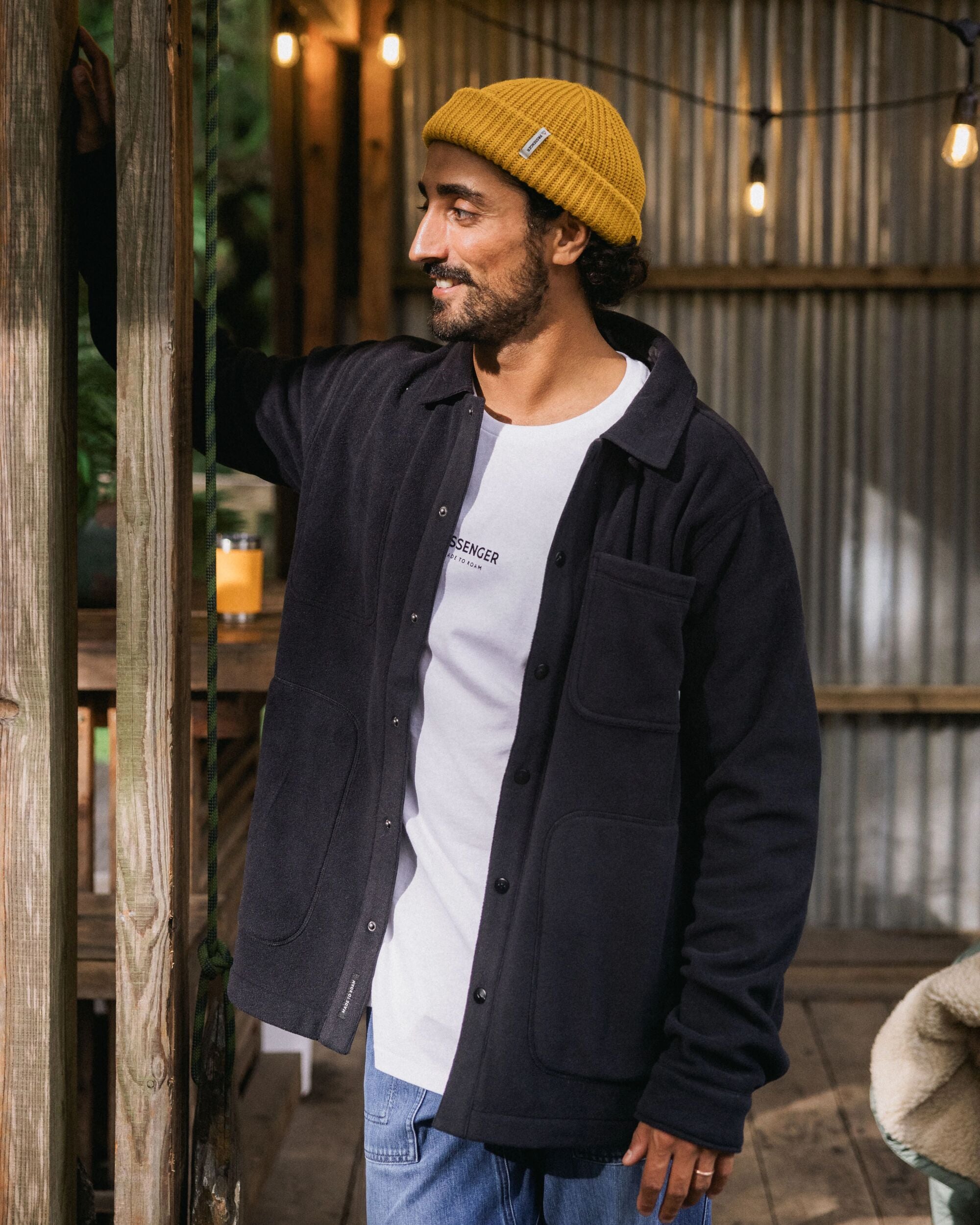 Adapt Recycled Polartec® Overshirt  - Black - Lifestyle