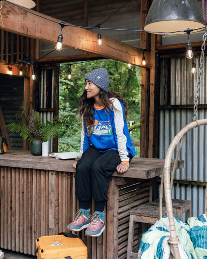 Hilltop Organic Cotton LS T-Shirt - Azure Blue - 