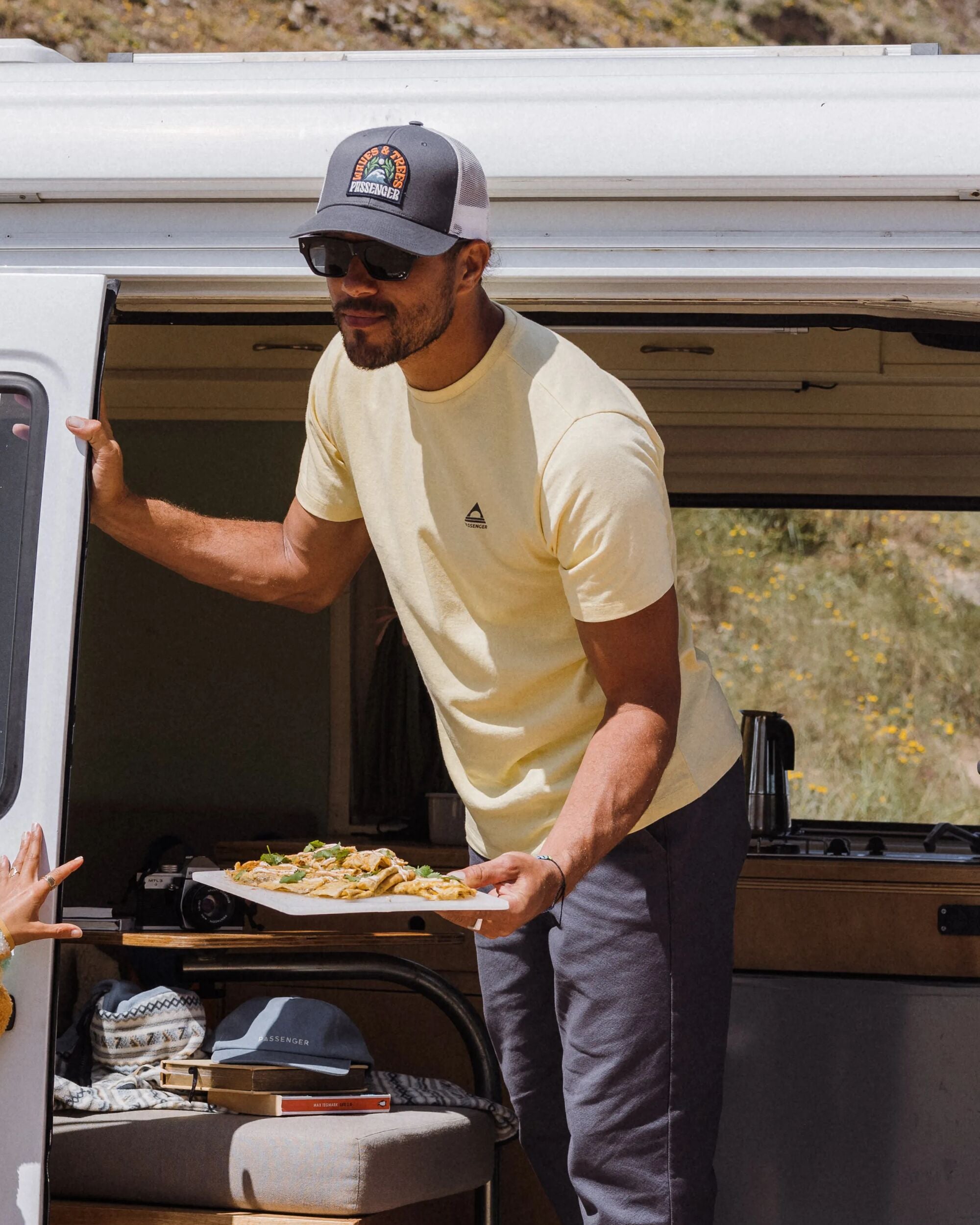 Roam Recycled Cotton T-Shirt - Sunlight - Lifestyle