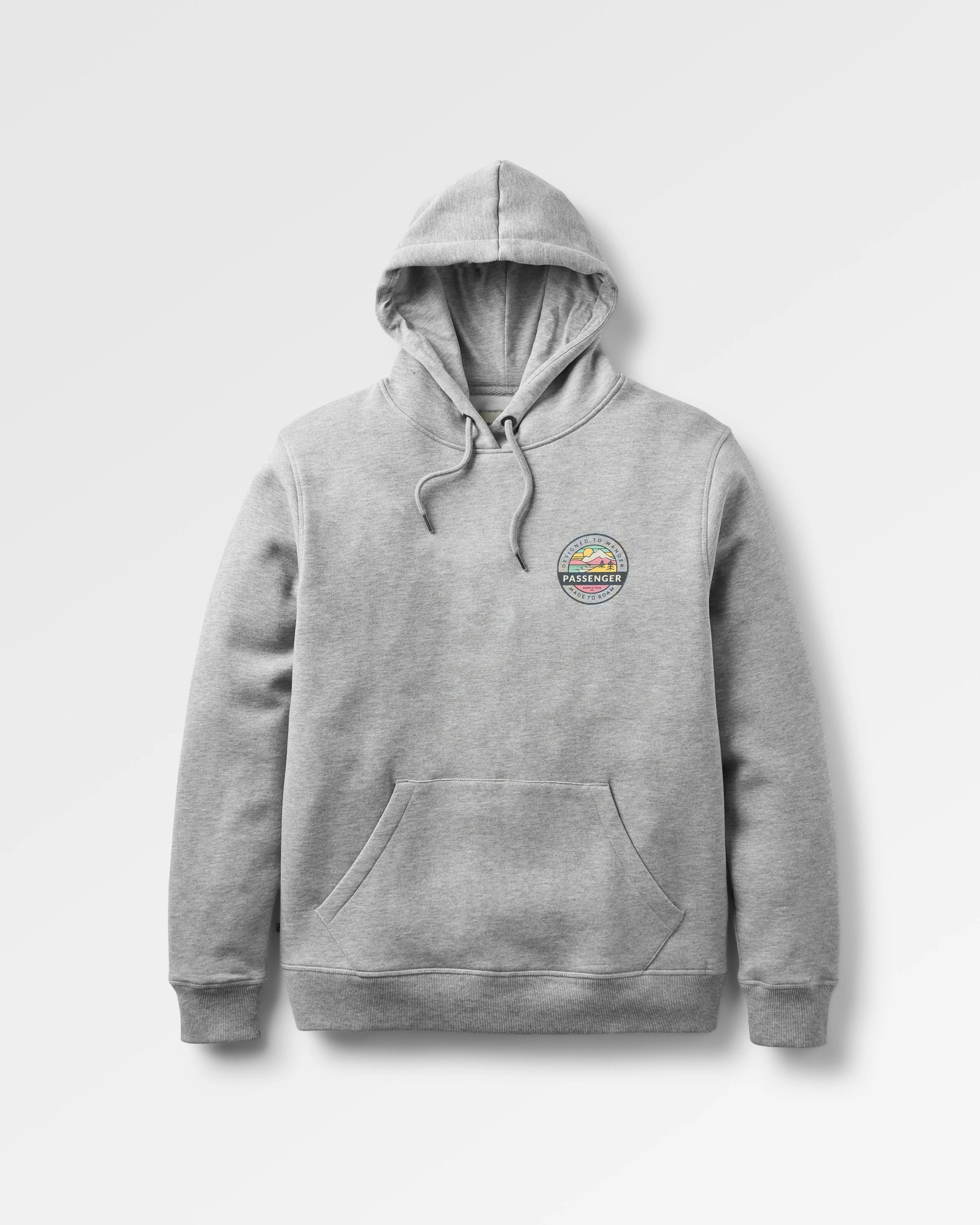 Odyssey Organic Cotton Hoodie - Grey Marl - Flatlay