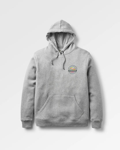 Odyssey Organic Cotton Hoodie - Grey Marl - Flatlay