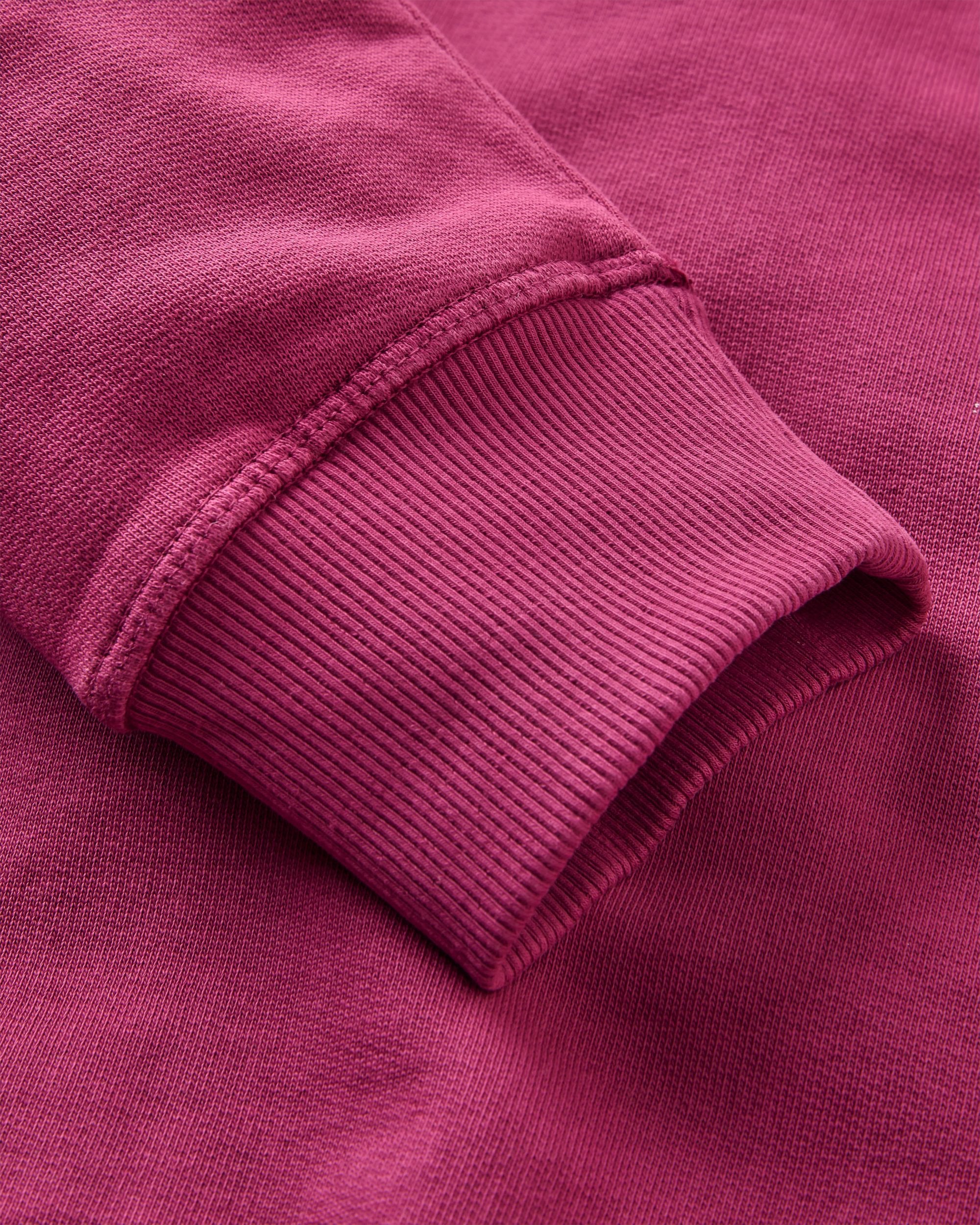 Heritage Recycled Cotton Sweatshirt - Warm Berry - Flatlay