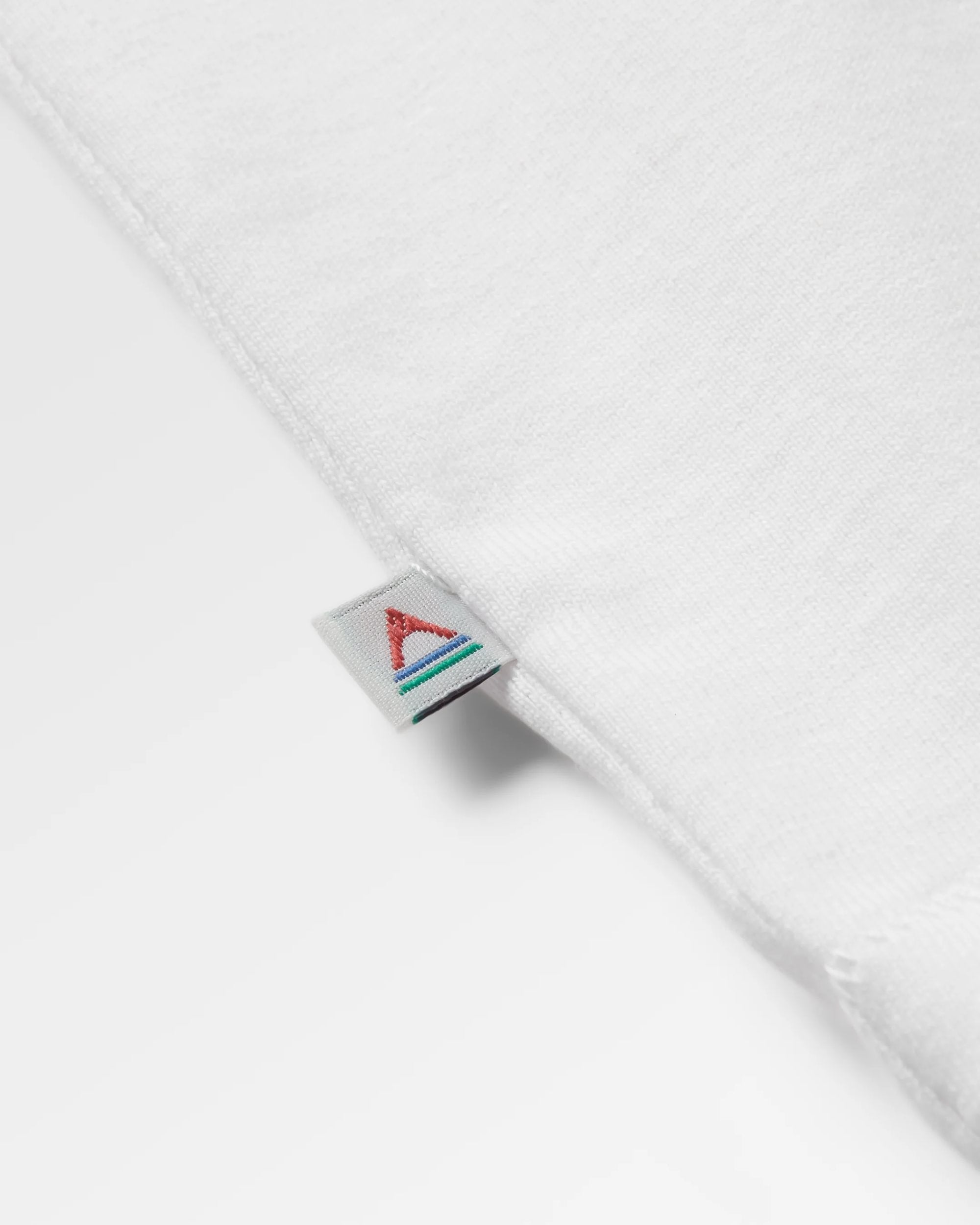 Made To Roam Recycled LS T-Shirt - White - Flatlay