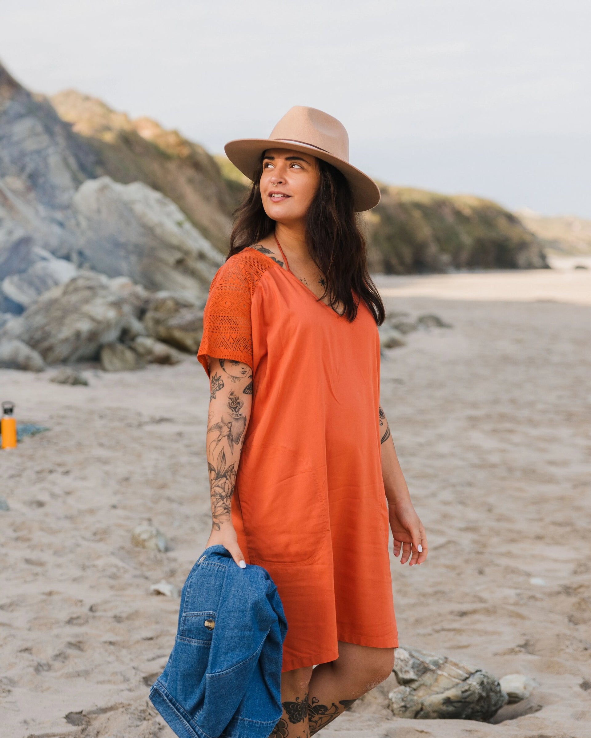 dress with oranges on it Ambrose Oversized Dress Burnt Orange – Passenger