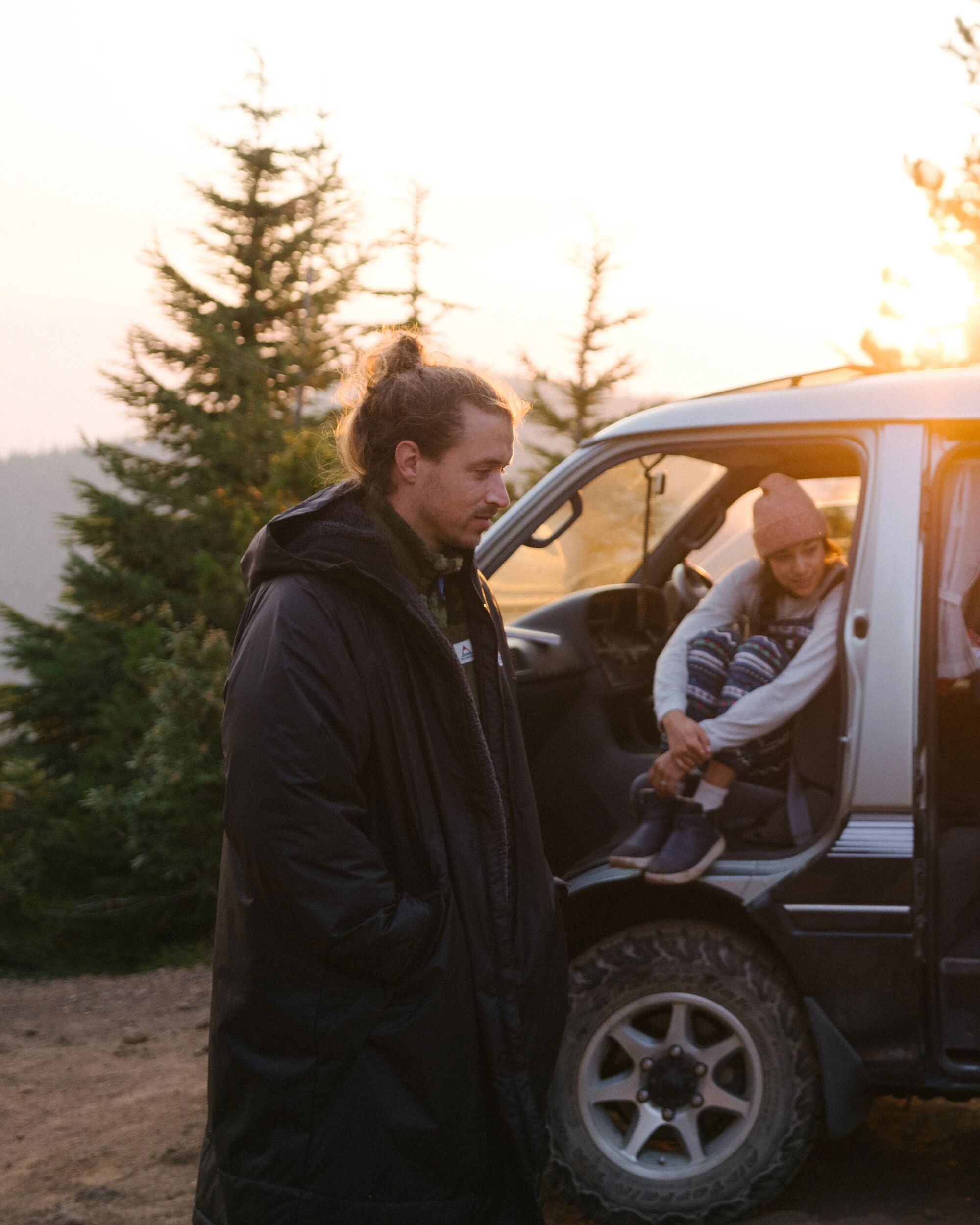 Tempest Recycled Waterproof Changing Robe - Black - Lifestyle - Male