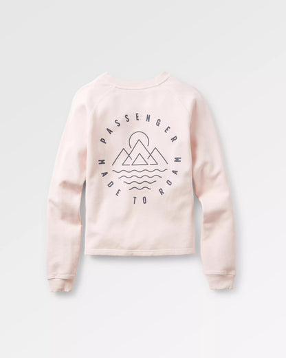 Remote Recycled Cotton Sweatshirt - Barely Pink