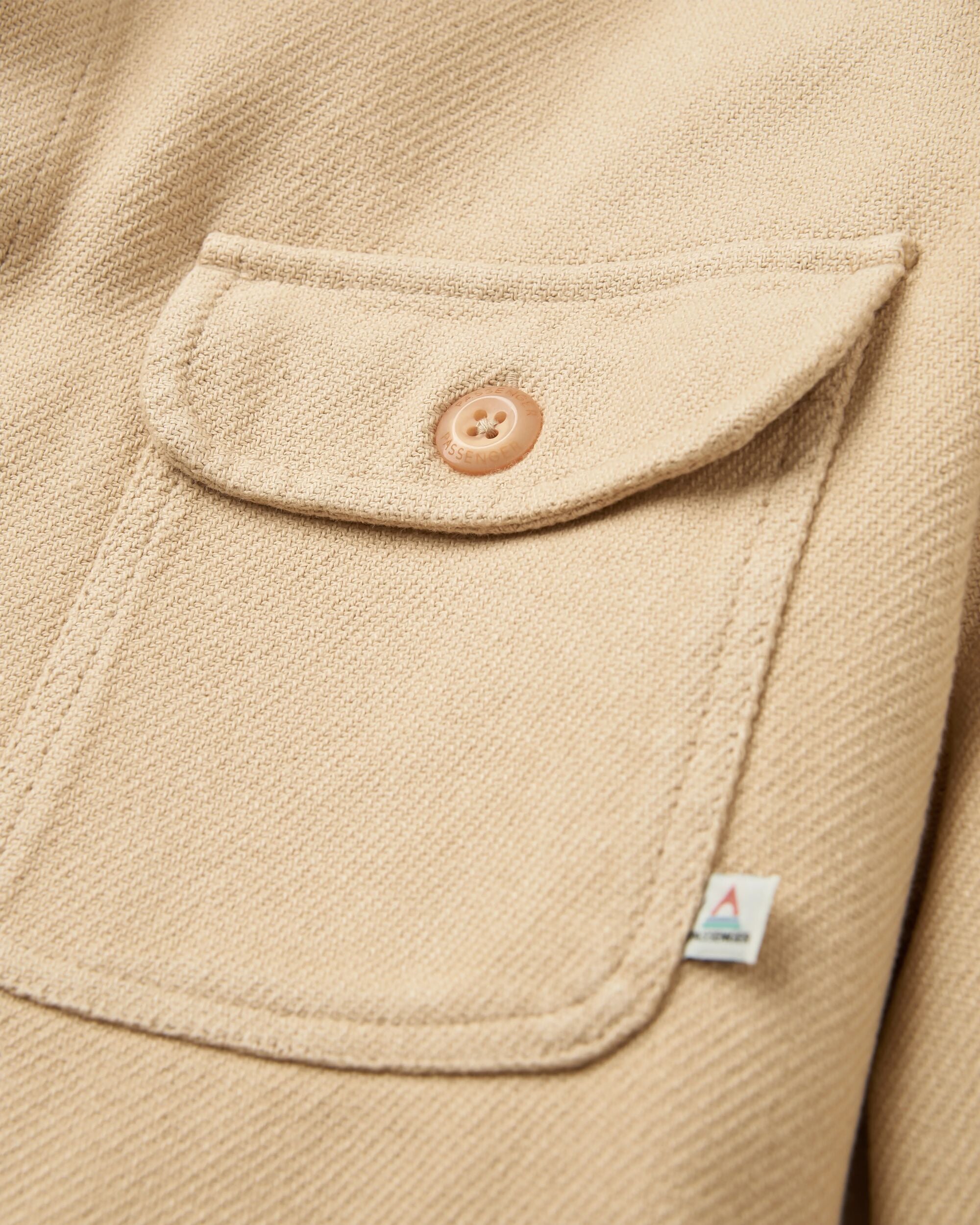 Island Twill Shirt - Stone - Flatlay