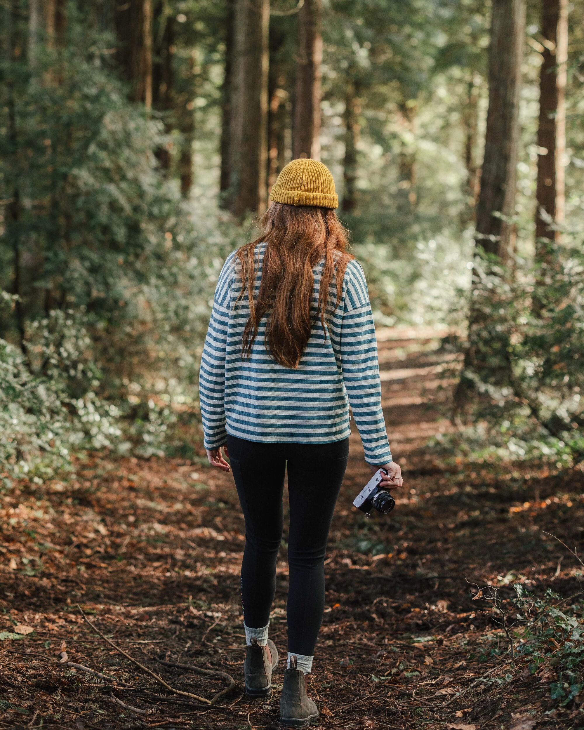 Panorama Striped LS T-Shirt - Arctic Stripe - Lifestyle