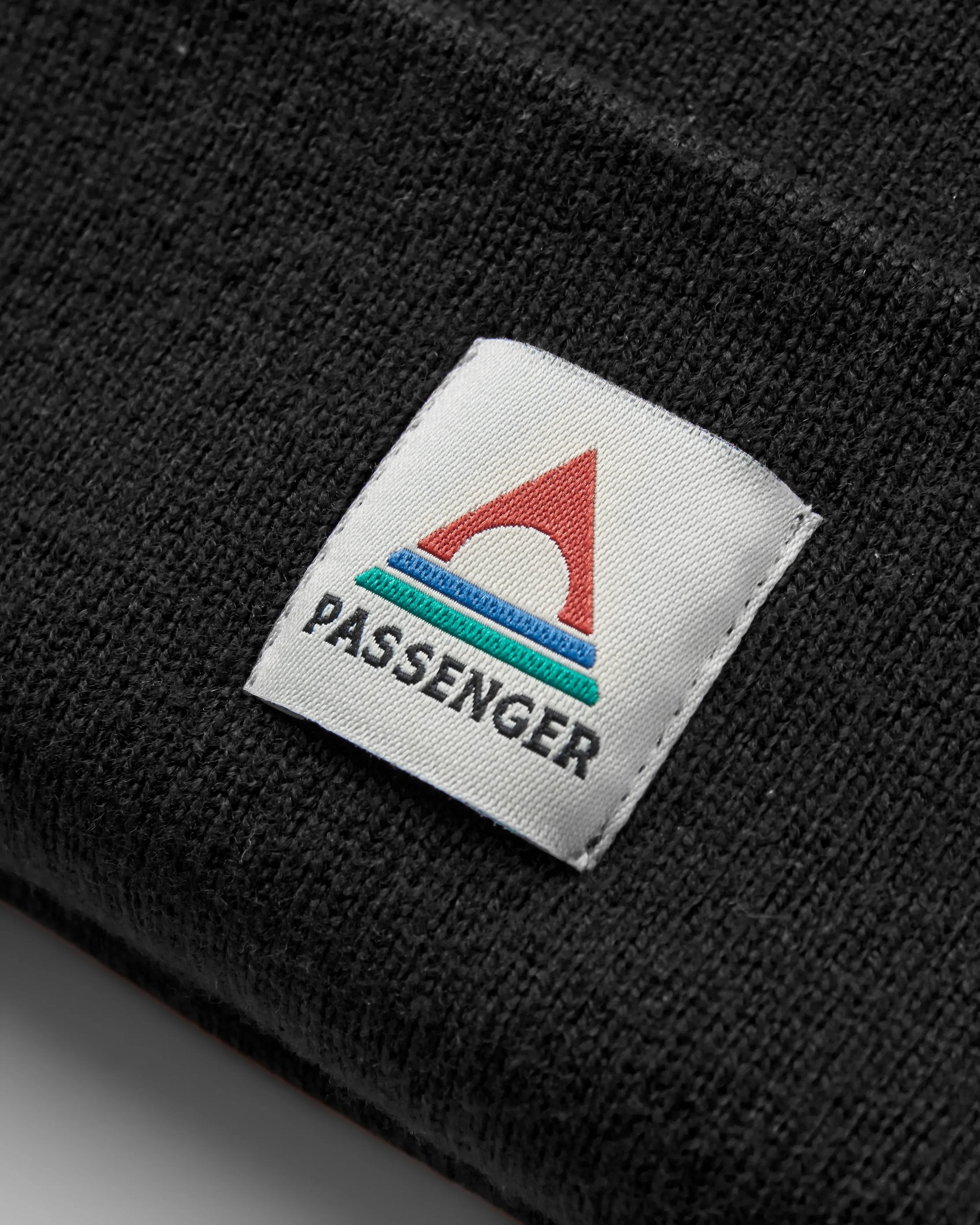 Core Recycled High-Top Beanie - Black - Flatlay