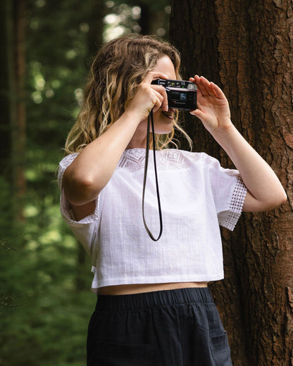 Flurry Woven Top - White - Lifestyle