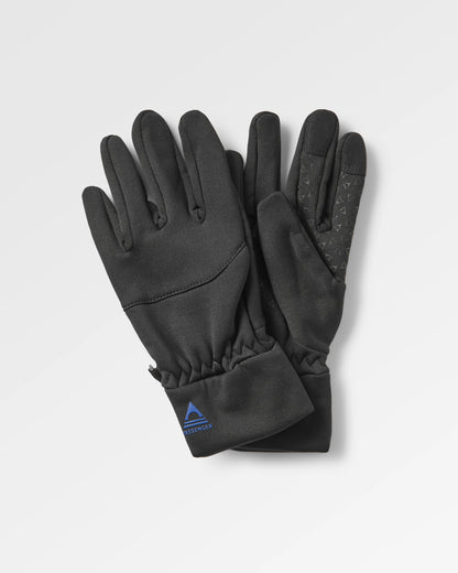 Wintergreen Recycled Polartec® Thermal Gloves - Black - Flatlay