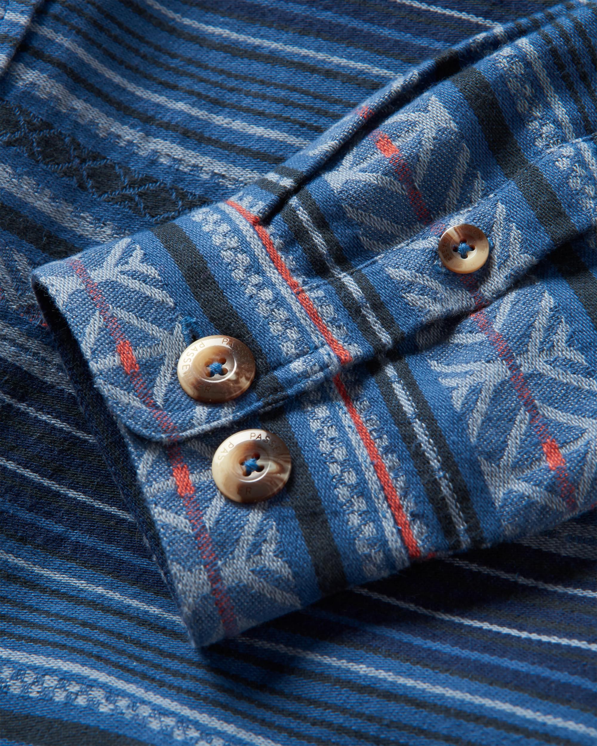 Slowdown Heavyweight Overshirt - Dark Denim - Flatlay