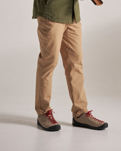 Rif-Raf Organic Cotton Ripstop Trouser - Biscuit - Studio Model