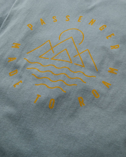 Escapism Recycled Cotton T-Shirt - Storm Grey - Flatlay