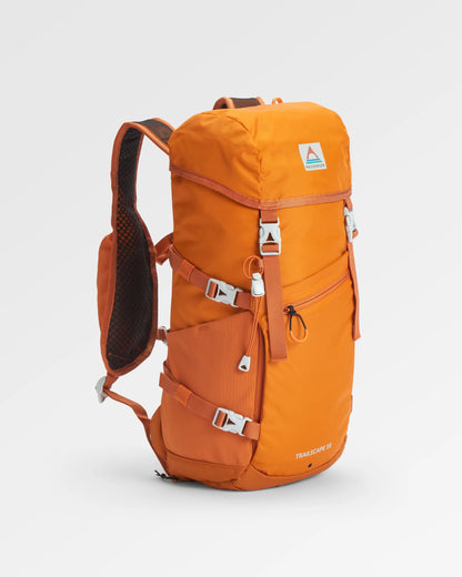 Trailscape Recycled 18L Backpack - Sunrise Orange - Flatlay