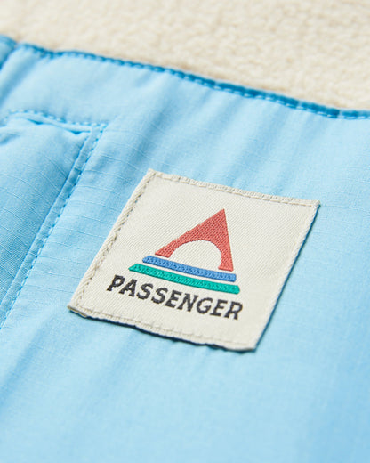 Caspian 1/2 Zip Recycled Polar Fleece - Rich Navy - Flatlay