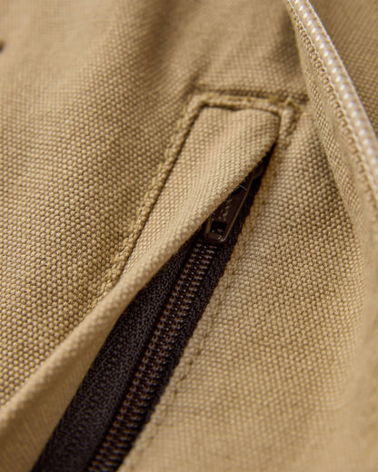 Explorers Organic Cotton Canvas Gilet - Stone - Flatlay