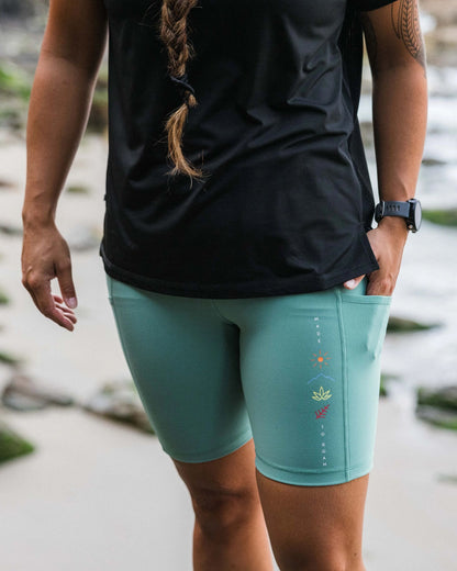 Mantra Recycled Active Short - Deep Sea - Lifestyle