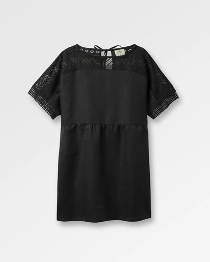 Sono Linen Beach Dress Black Passenger Sono Linen Beach Dress Black Passenger