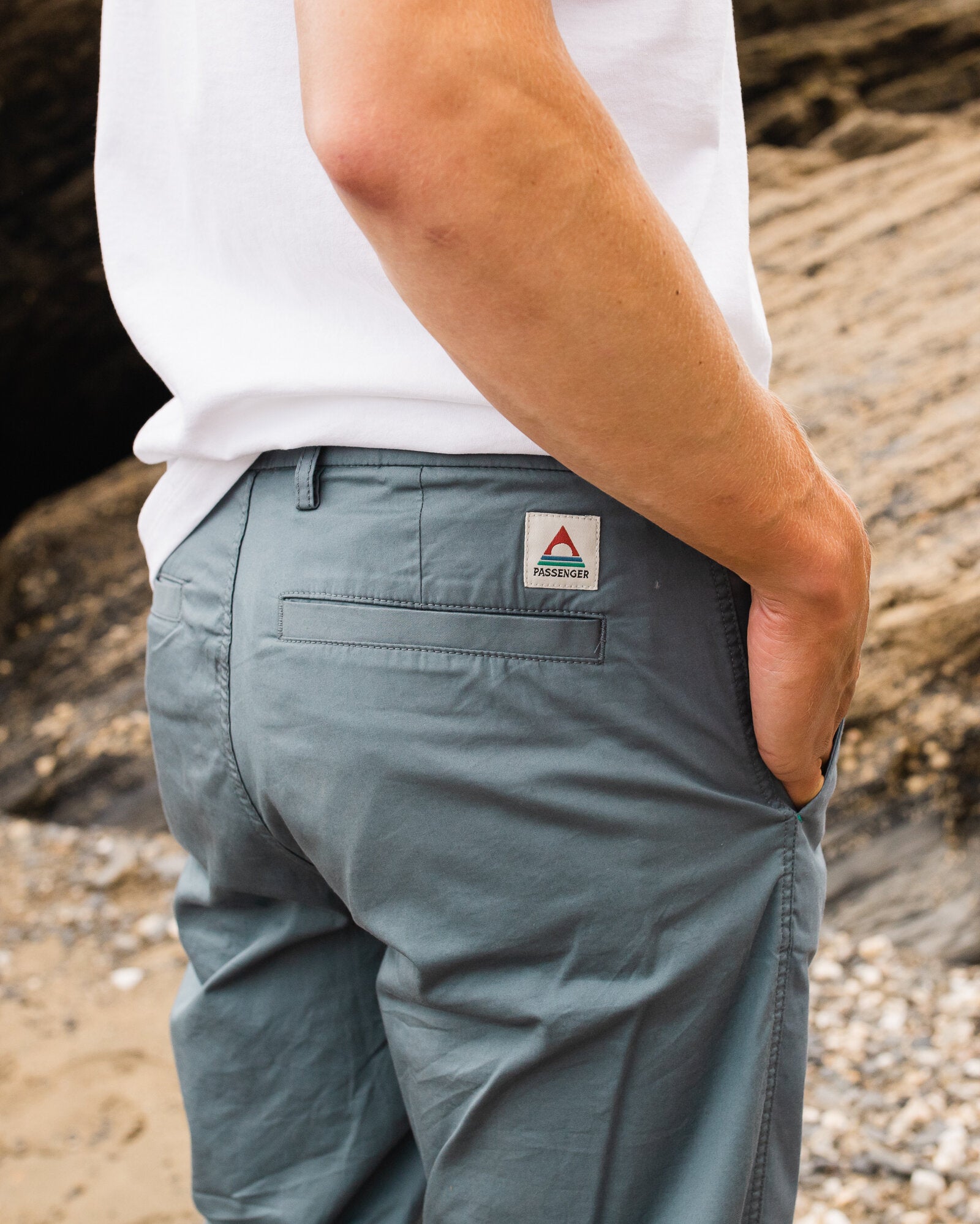 365 Light Organic Cotton Trouser - Storm Grey - Lifestyle