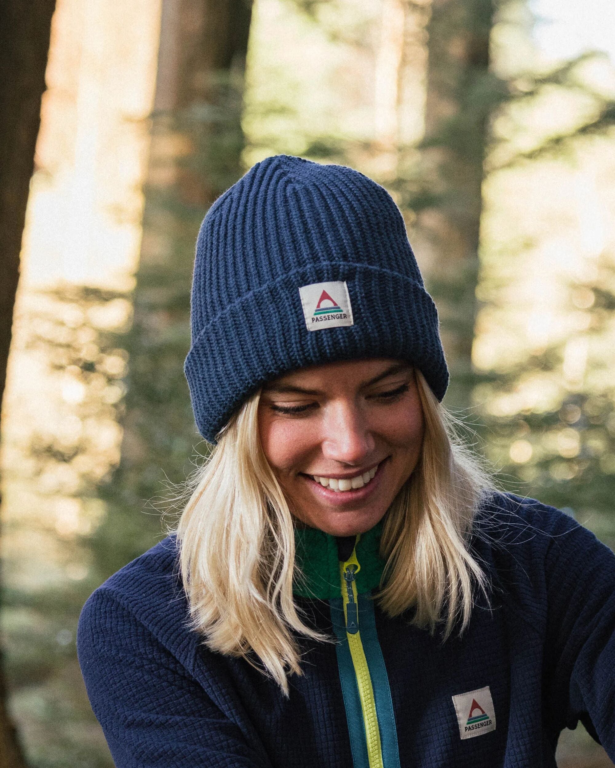 Beechwood Fleece Lined Recycled Beanie - Tidal Blue - Lifestyle - Female