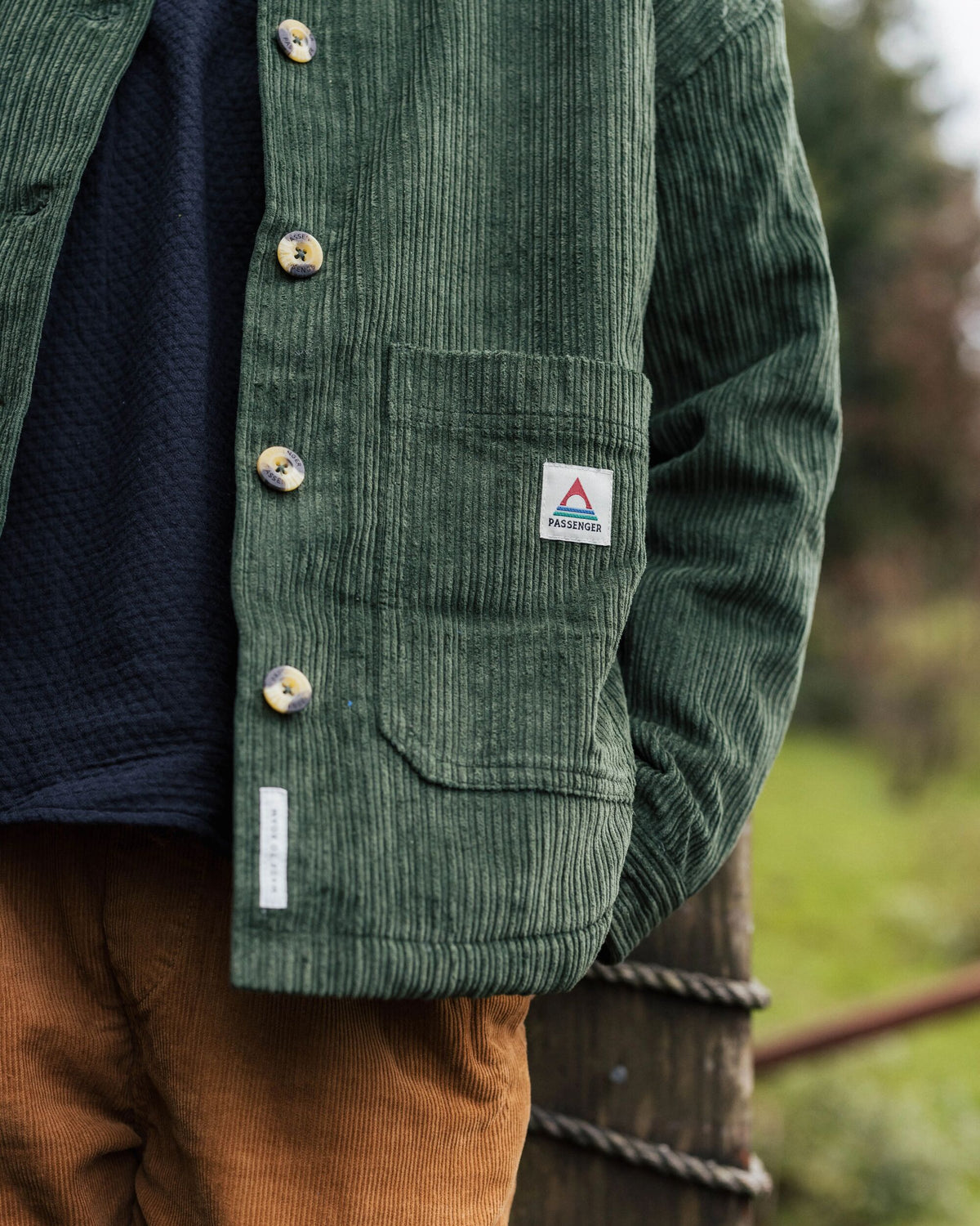 Flint Corduroy Overshirt Fir Tree – Passenger