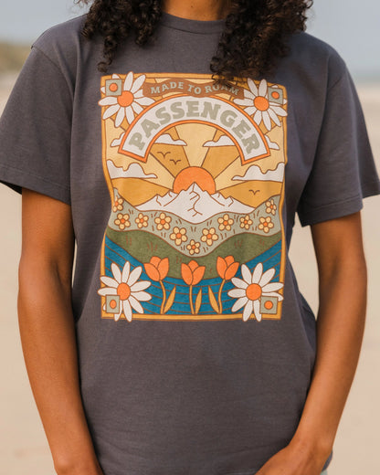 Seasonal Recycled Cotton Oversized T-Shirt - Charcoal - Lifestyle