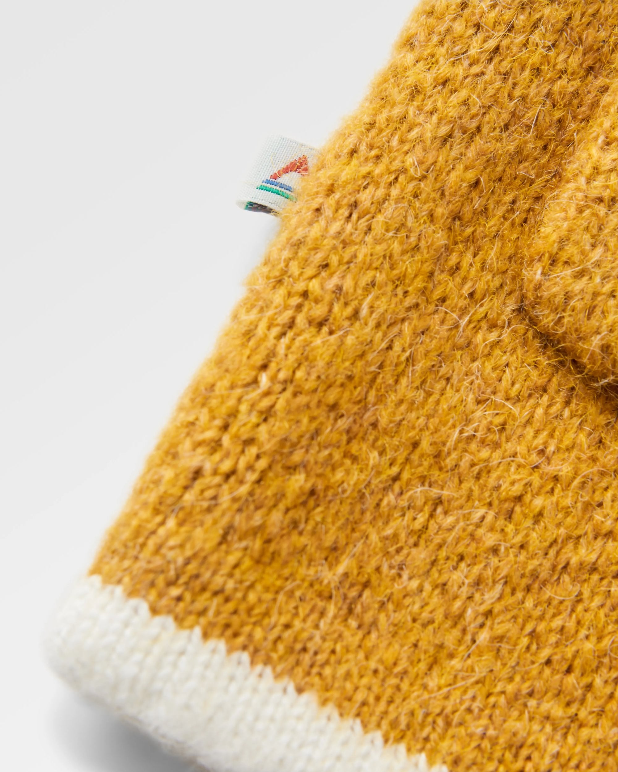 West Coast Recycled Knitted Cardigan - Sunset Yellow Marl - Flatlay