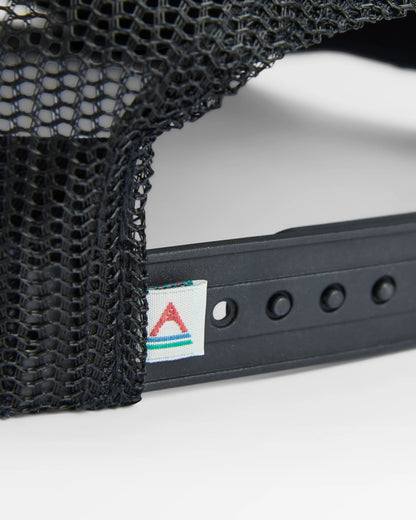 Roamer Mesh Trucker Cap - Black - Flatlay