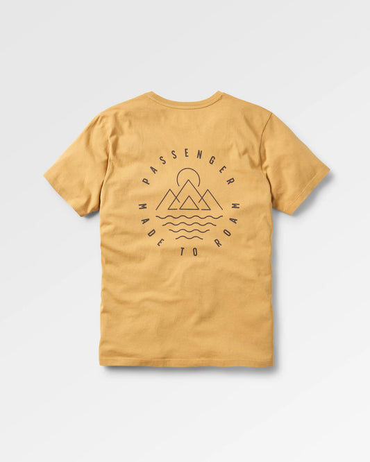 Escapism Recycled Cotton T-Shirt - Mustard Gold