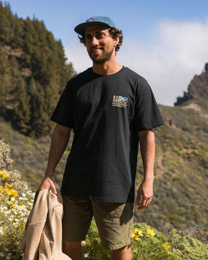 Cutout Organic Cotton T-Shirt - Black - Lifestyle