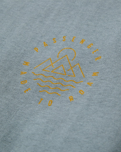 Escapism Recycled Cotton T-Shirt - Storm Grey - Flatlay