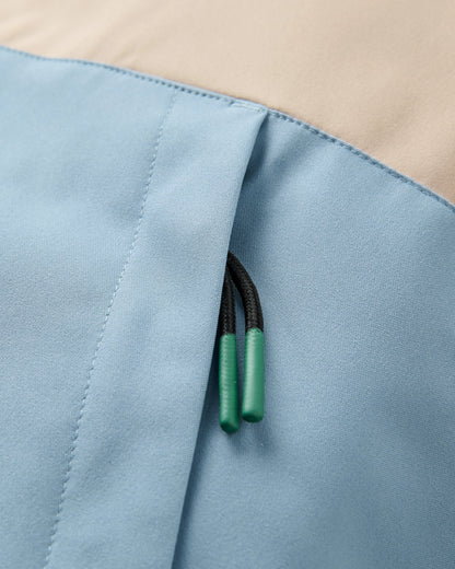 Lumi Insulated Parka - Faded Denim - Flatlay