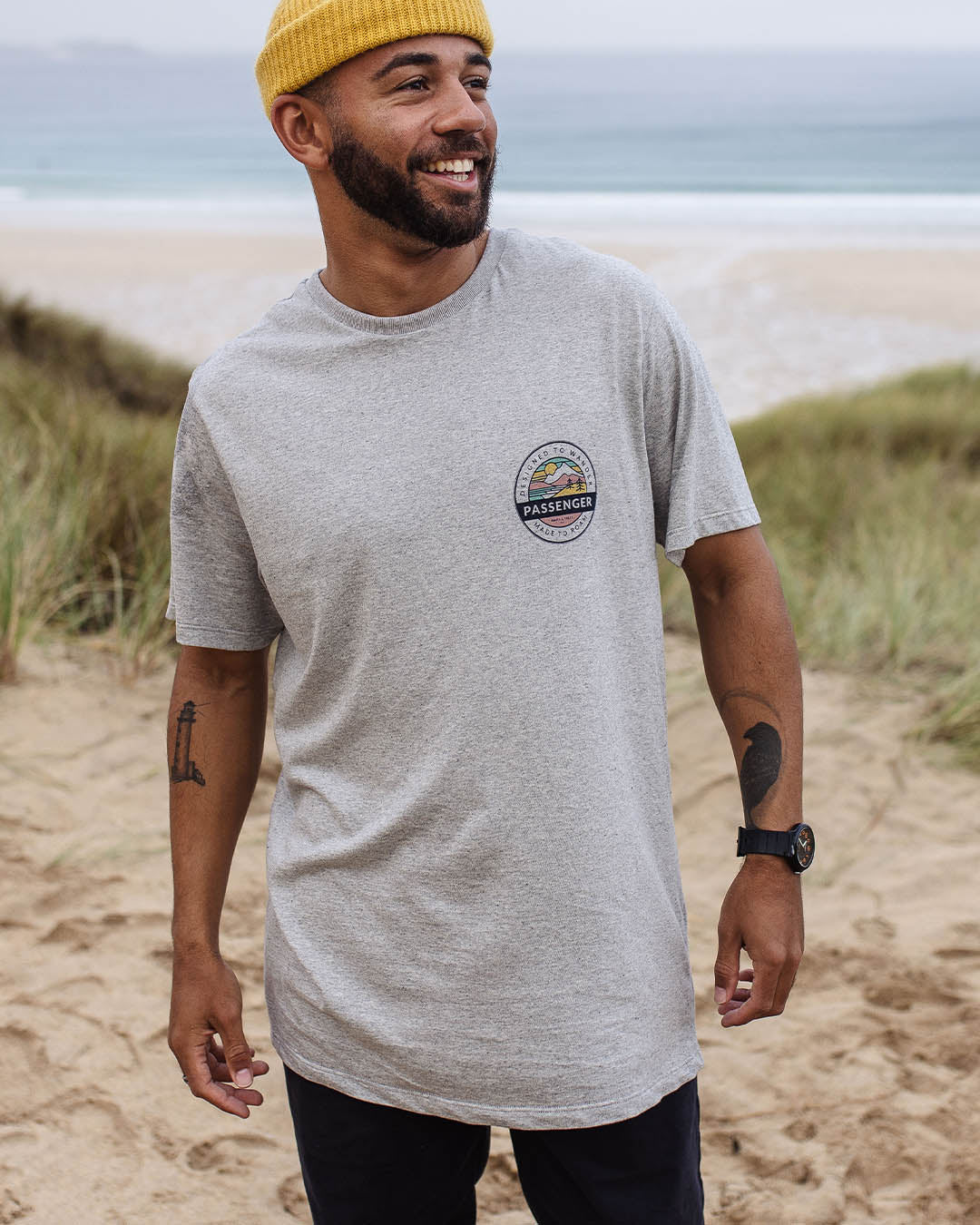 Odyssey Recycled Cotton T-Shirt - Grey Marl