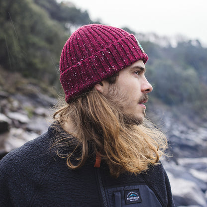 Male_Katira Rib Knit Beanie - Russet