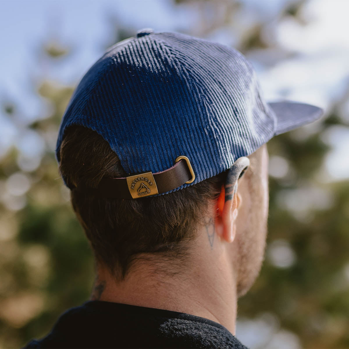 Male_Outsiders Recycled Cotton Cord Cap - Stone Blue