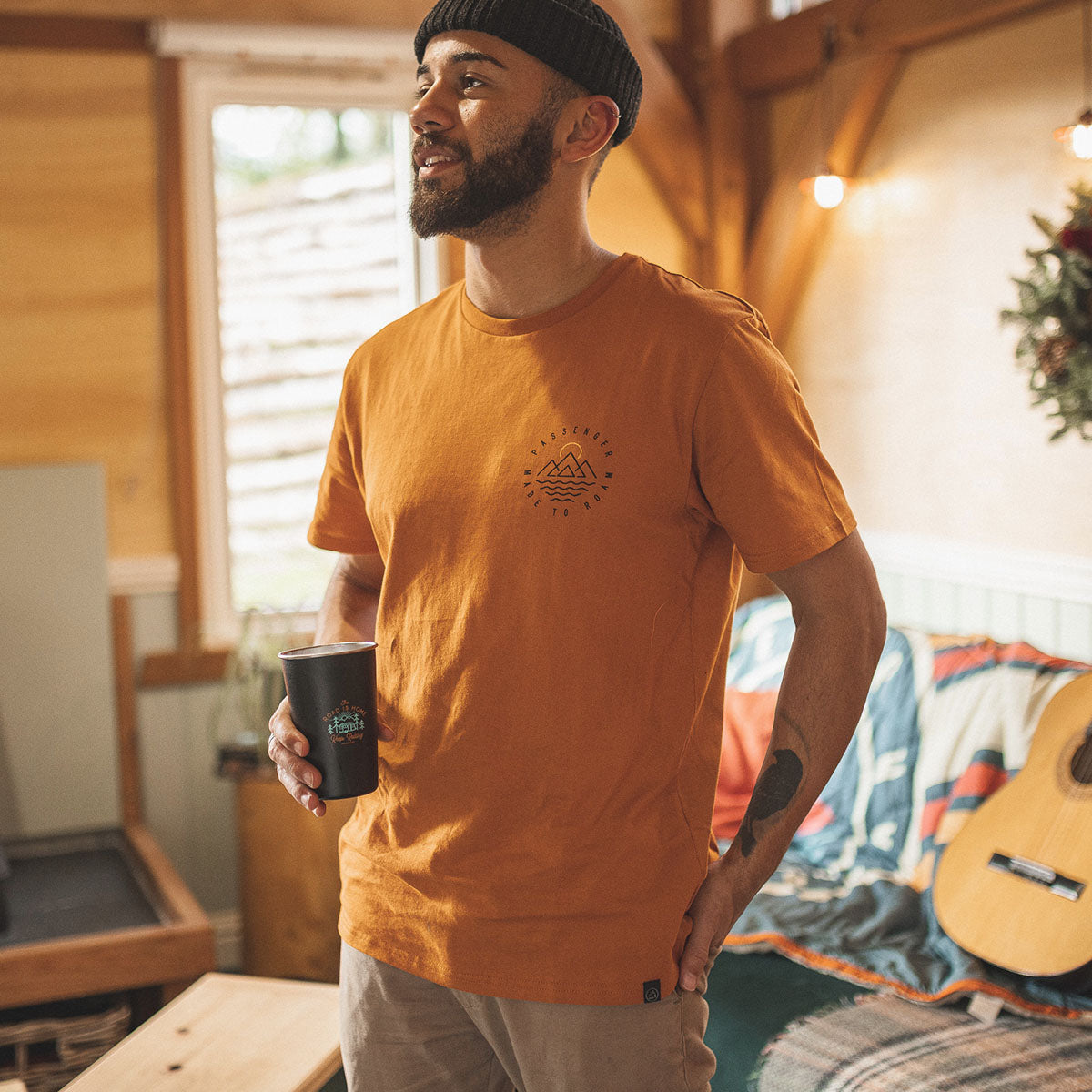 Escapism Recycled Cotton T-Shirt - Sunrise Orange