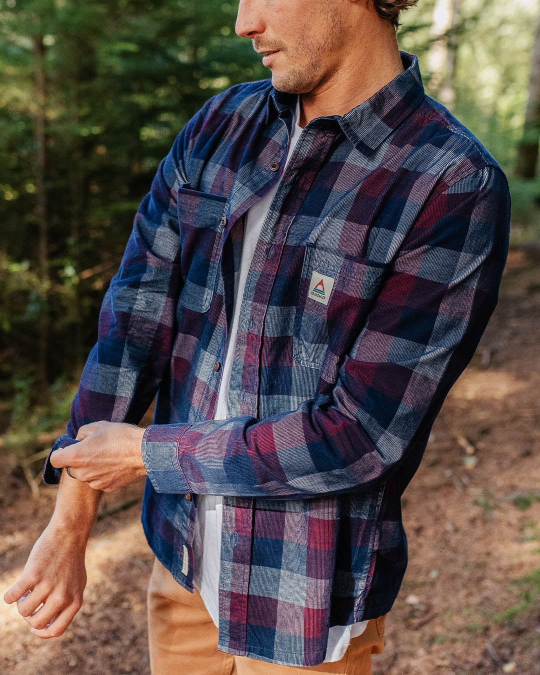 Backcountry Cord Check Shirt Rich Navy Passenger