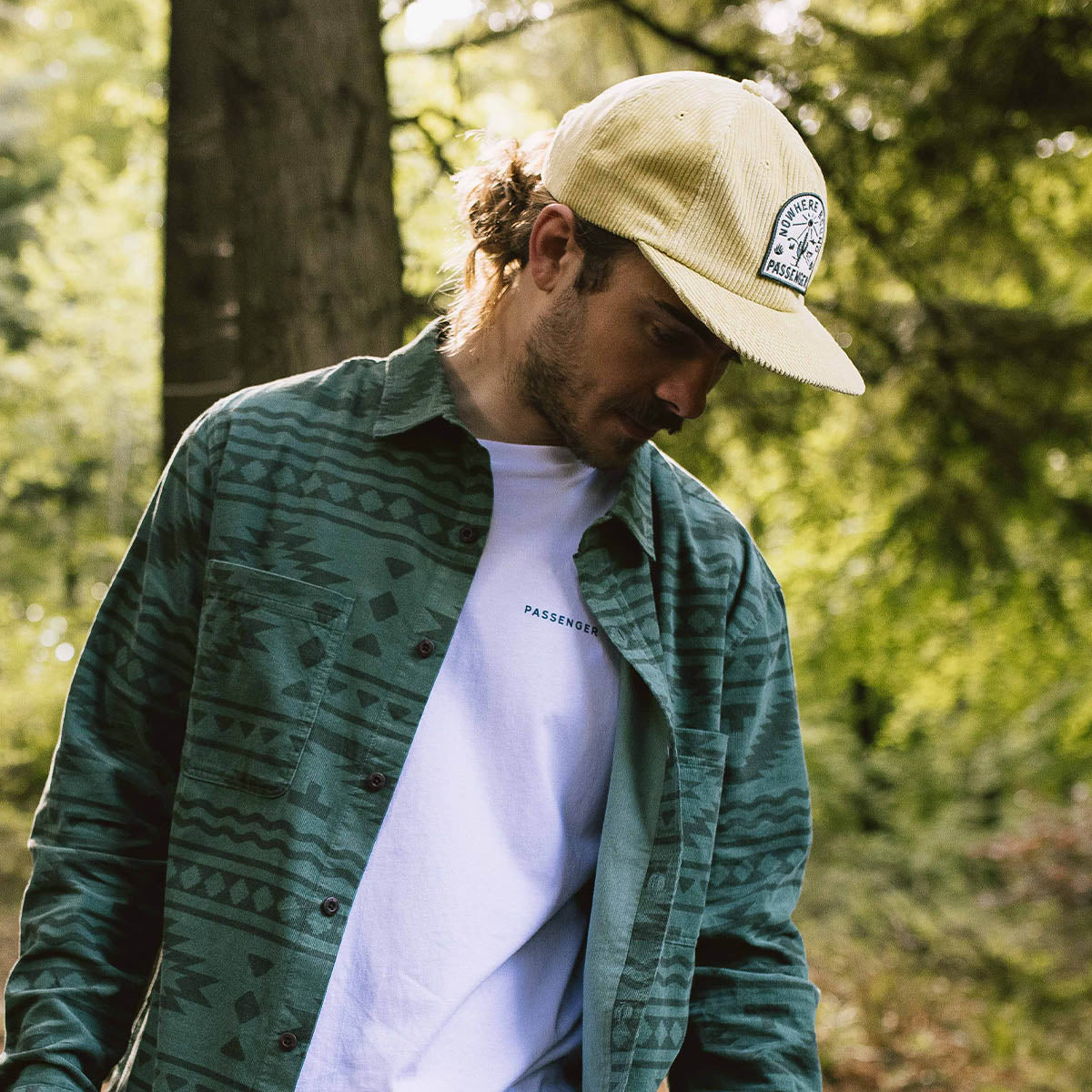 Male_Hazy Recycled Cotton Cord Low Profile Cap - Ochre Yellow