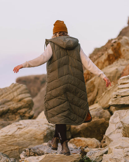 Fairweather Recycled Insulated Gilet - Dusty Olive