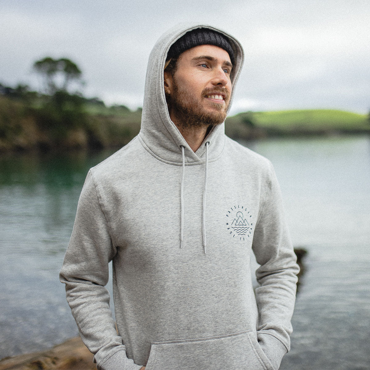 Escapologist Recycled Hoodie - Grey Marl