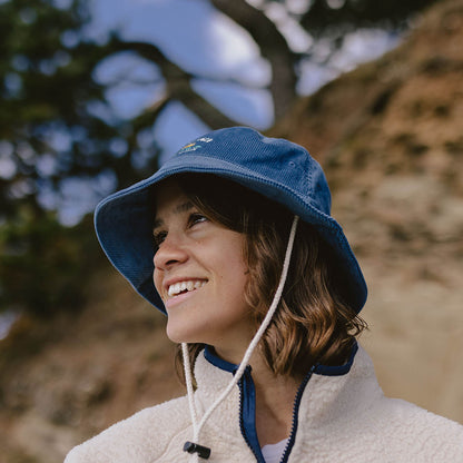 Womens_Forest Recycled Cord Hat - Ash Blue
