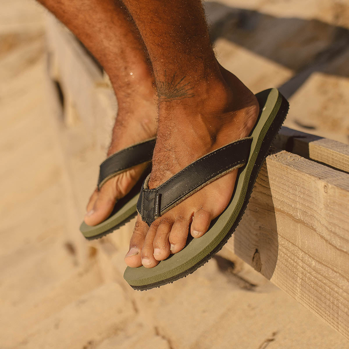 men in flip flops