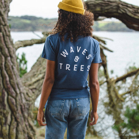 Penida Recycled Cotton T Shirt Dark Denim