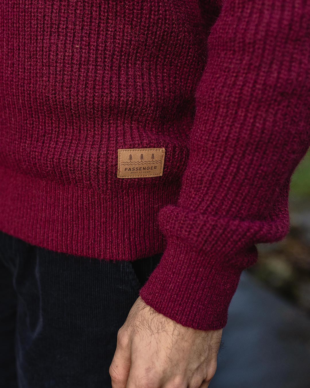 Offshore Knitted Jumper - Wine
