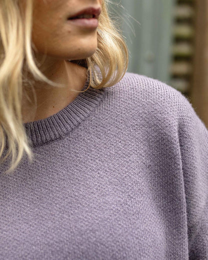 West Coast Recycled Knitted Jumper - Dusty Lilac
