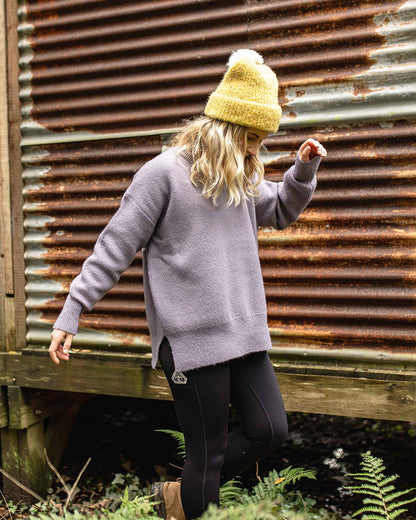 West Coast Recycled Knitted Jumper - Dusty Lilac
