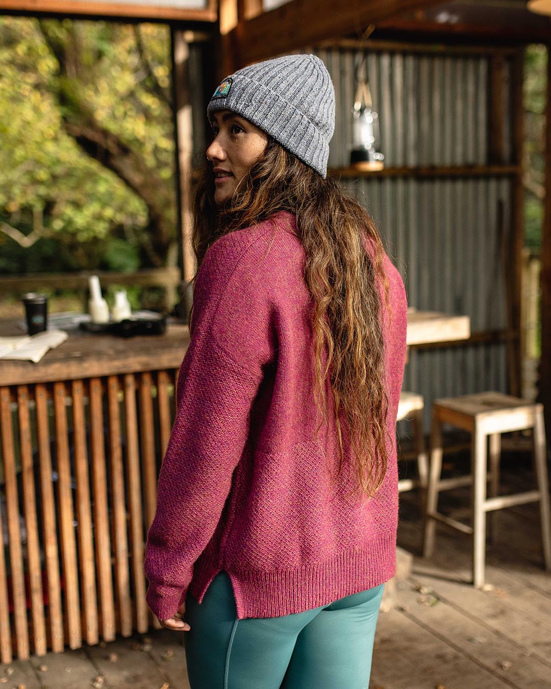 Cove Recycled Knit Jumper - Rhubarb