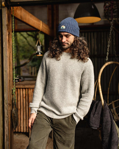 Offshore Knitted Jumper - Grey Marl