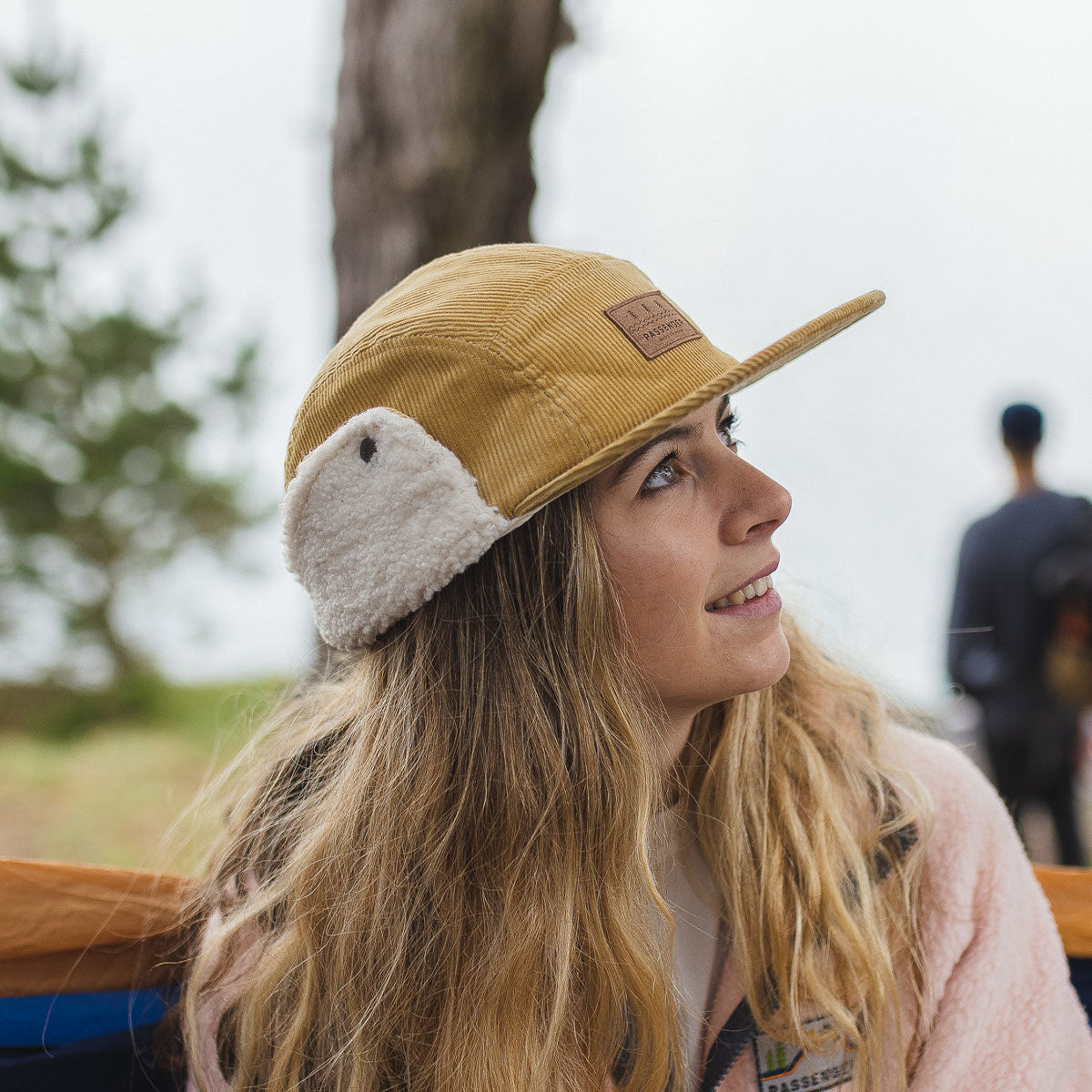 Womens_Cord Daytime Sherpa Lined Hat - Sandy Brown